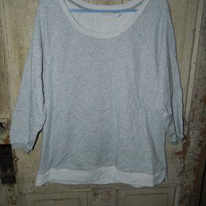 Soft Surroundings Womens Heathered Gray Sweatshirt SZ M (O-16)